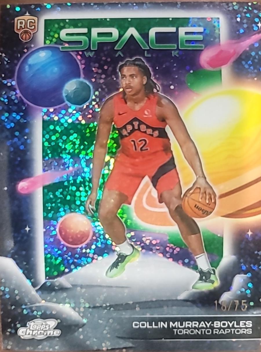 2025 Topps Cosmic Chrome Space Walk Collin Murray-Boyles [Green Space Dust Refractor] #SW-8 card