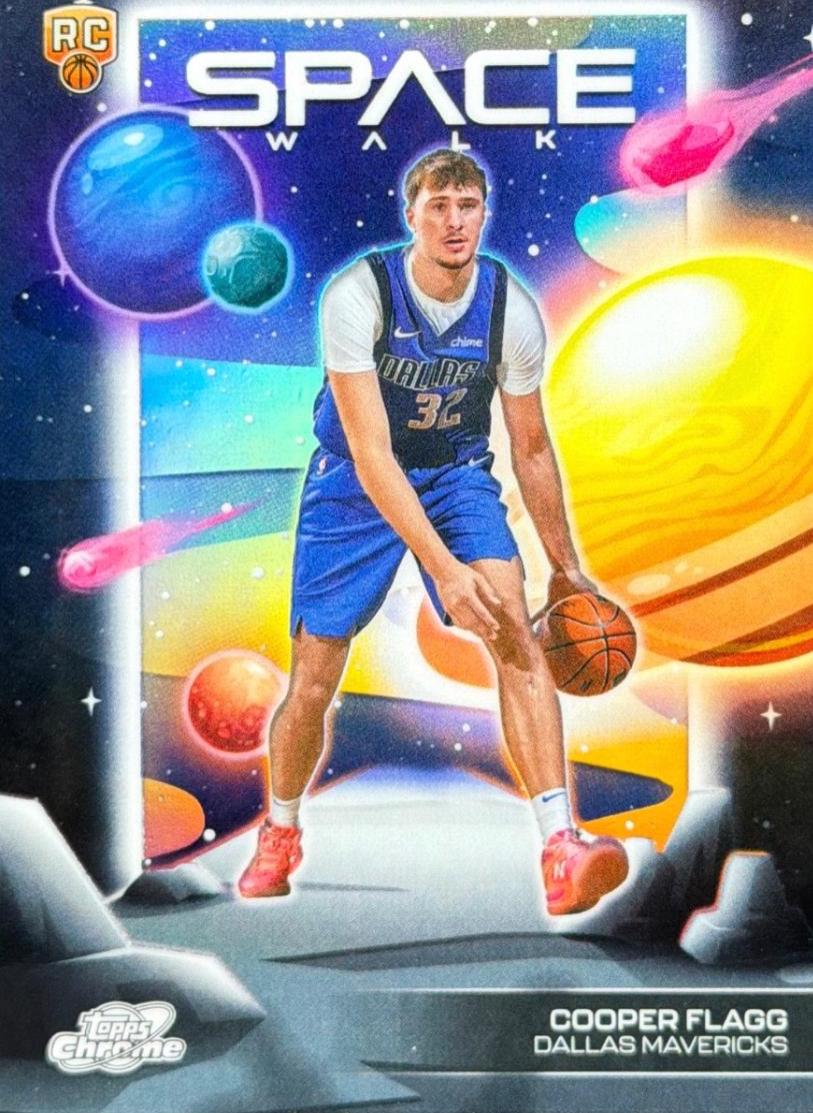2025 Topps Cosmic Chrome Space Walk Cooper Flagg [Refractor] #SW-6 card