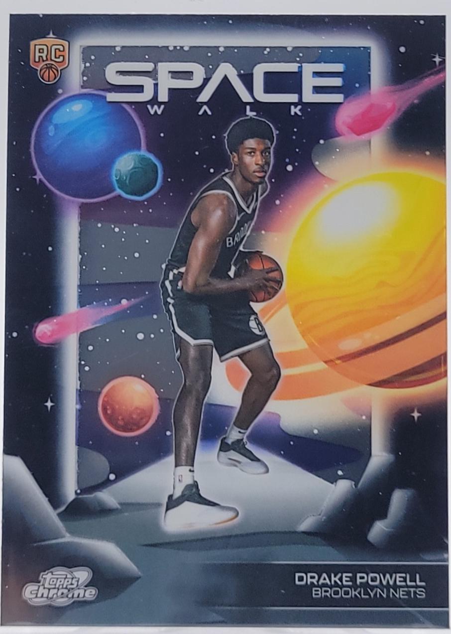2025 Topps Cosmic Chrome Space Walk Drake Powell #SW-11 card
