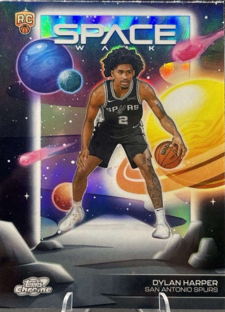 2025 Topps Cosmic Chrome Space Walk Dylan Harper [Refractor] #SW-7 card