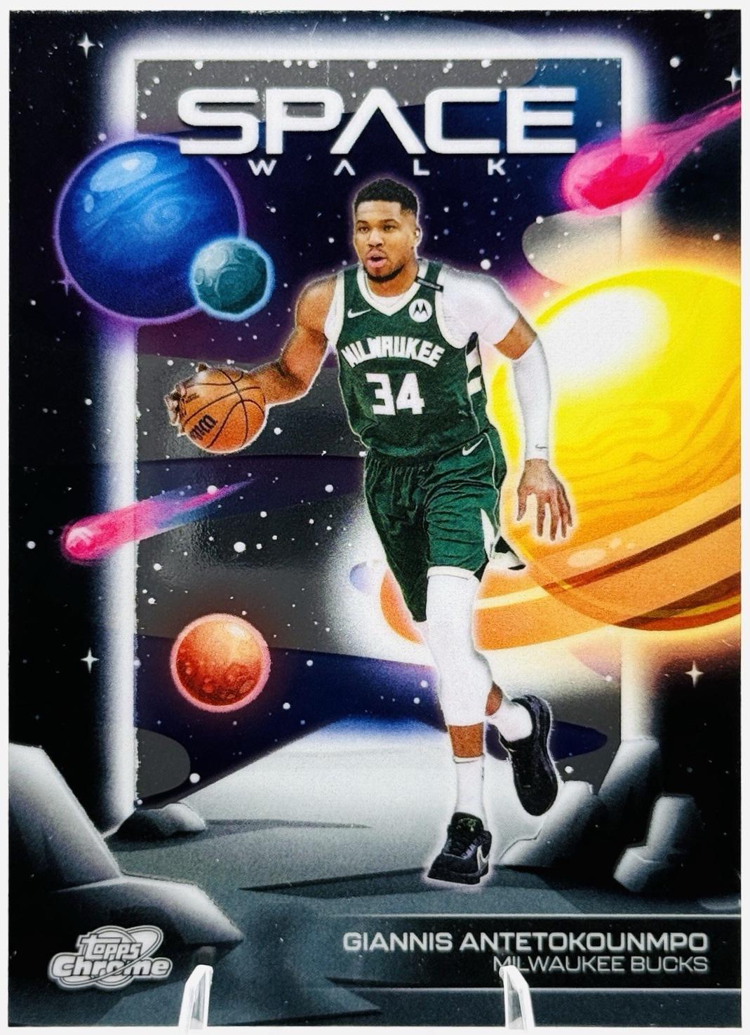 2025 Topps Cosmic Chrome Space Walk Giannis Antetokounmpo #SW-2 card