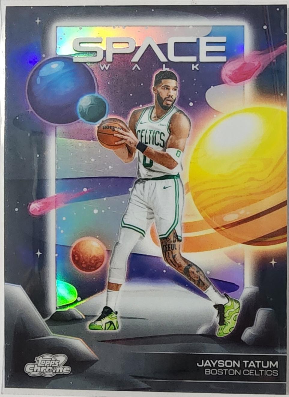 2025 Topps Cosmic Chrome Space Walk Jayson Tatum [Refractor] #SW-4 card