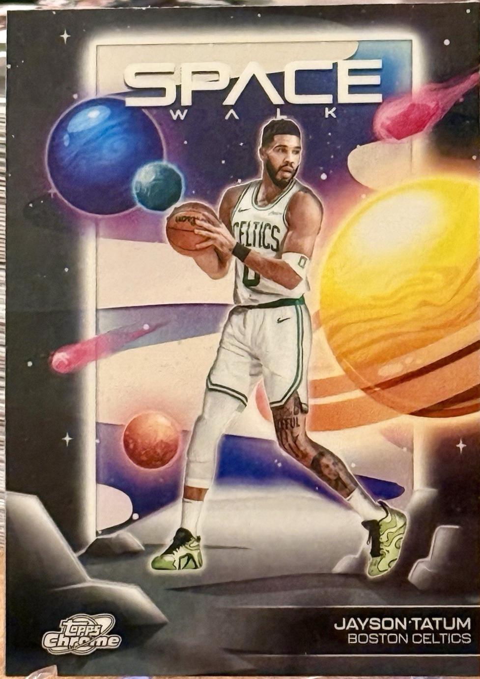 2025 Topps Cosmic Chrome Space Walk Jayson Tatum #SW-4 card