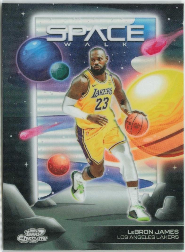 2025 Topps Cosmic Chrome Space Walk LeBron James [Refractor] #SW-1 card