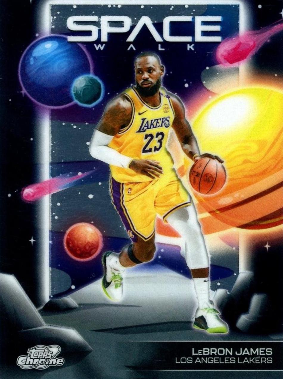 2025 Topps Cosmic Chrome Space Walk LeBron James #SW-1 card