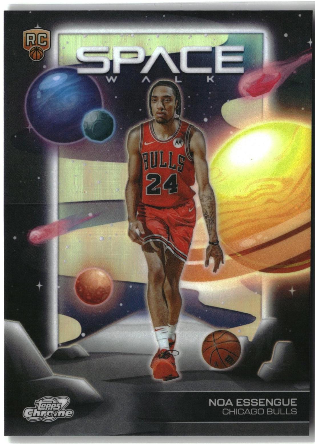 2025 Topps Cosmic Chrome Space Walk Noa Essengue [Refractor] #SW-15 card