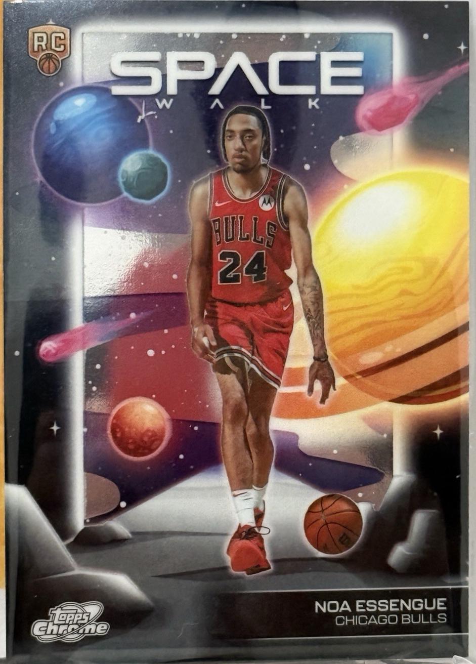2025 Topps Cosmic Chrome Space Walk Noa Essengue #SW-15 card