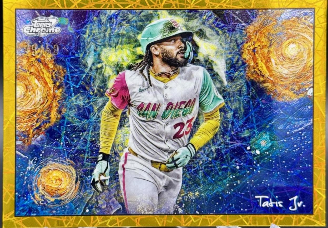 2025 Topps Cosmic Chrome Stars In The Night Fernando Tatis Jr. [Gold] #STN-16 card