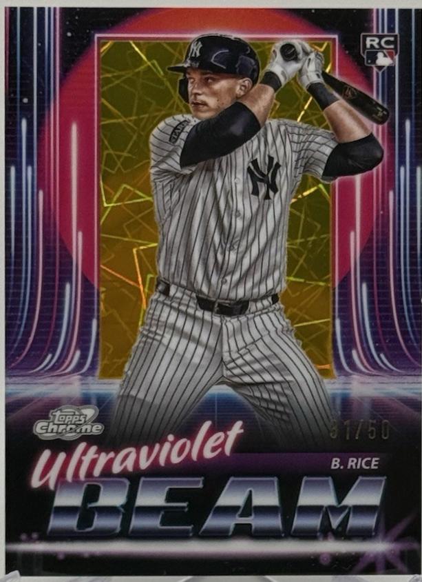 2025 Topps Cosmic Chrome Ultraviolet Beam Ben Rice [Gold] #UB-12 card