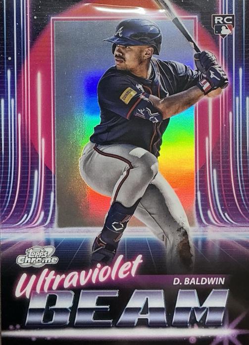 2025 Topps Cosmic Chrome Ultraviolet Beam Drake Baldwin #UB-23 card