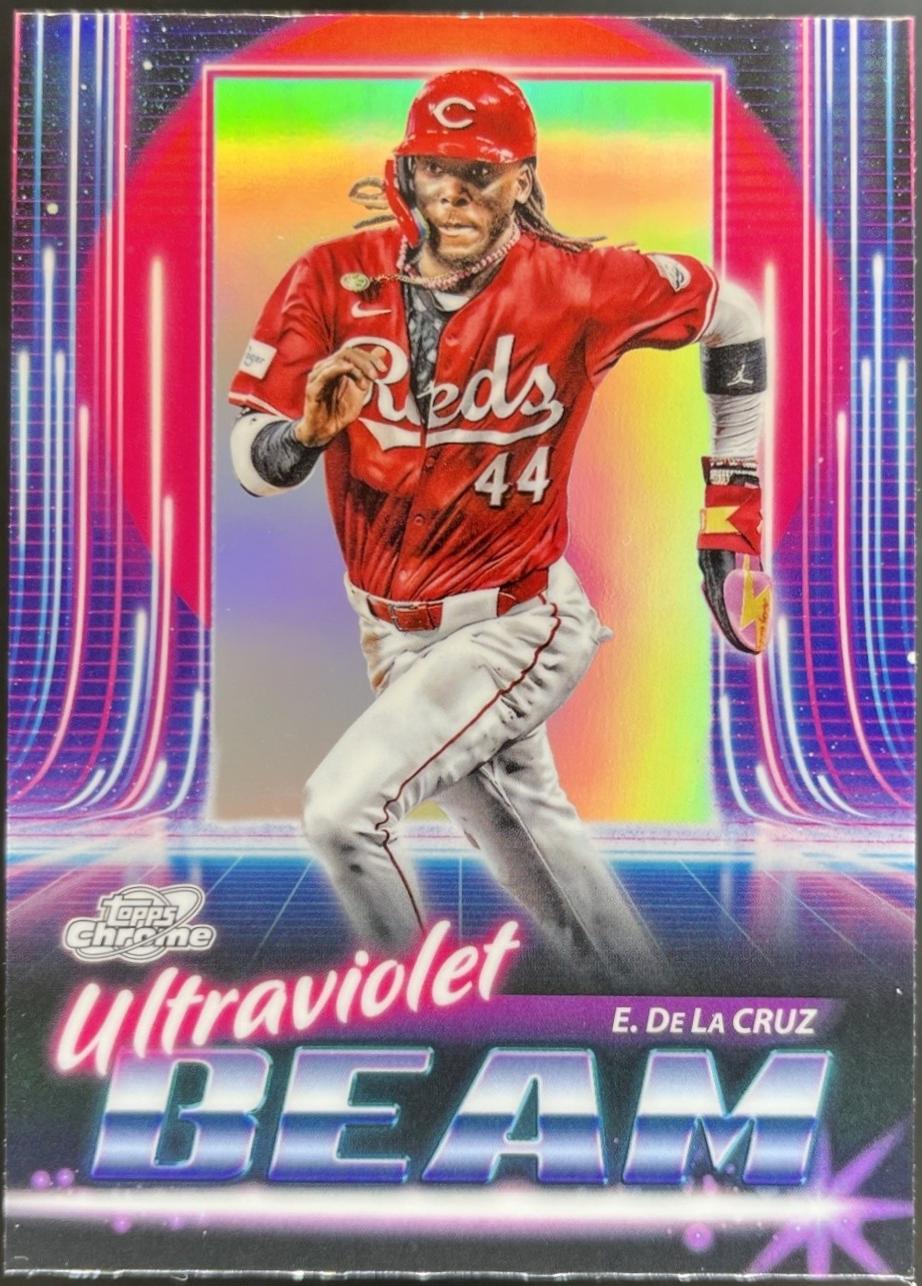2025 Topps Cosmic Chrome Ultraviolet Beam Elly De La Cruz #UB-15 card