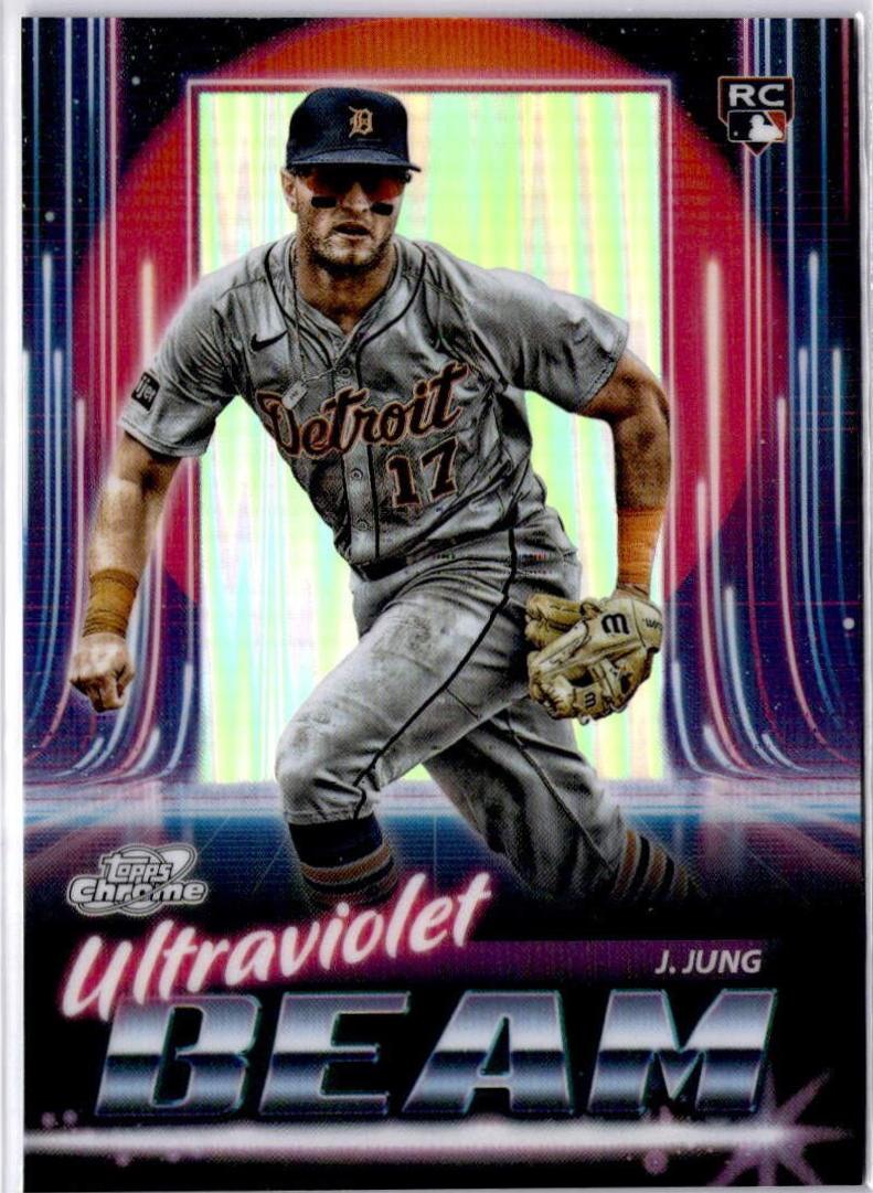 2025 Topps Cosmic Chrome Ultraviolet Beam Jace Jung #UB-7 card