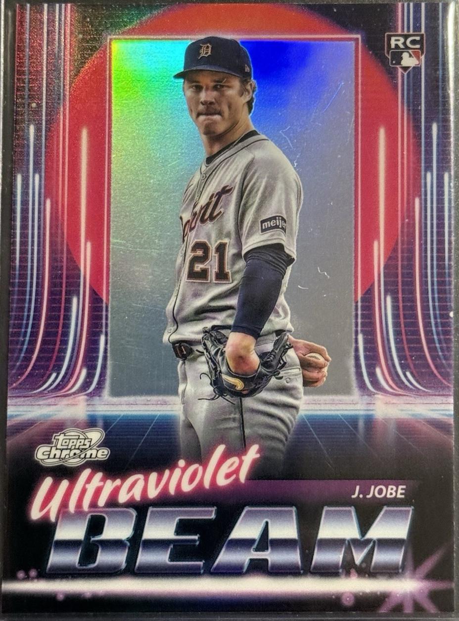 2025 Topps Cosmic Chrome Ultraviolet Beam Jackson Jobe #UB-8 card