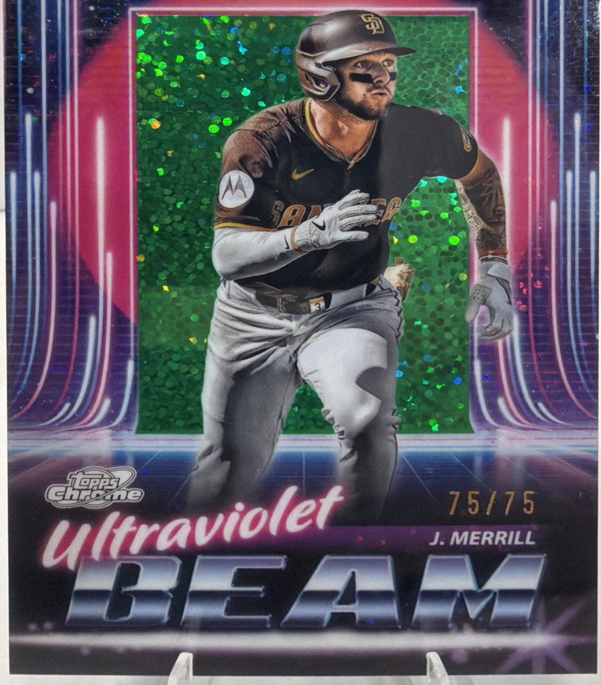 2025 Topps Cosmic Chrome Ultraviolet Beam Jackson Merrill [Green] #UB-19 card