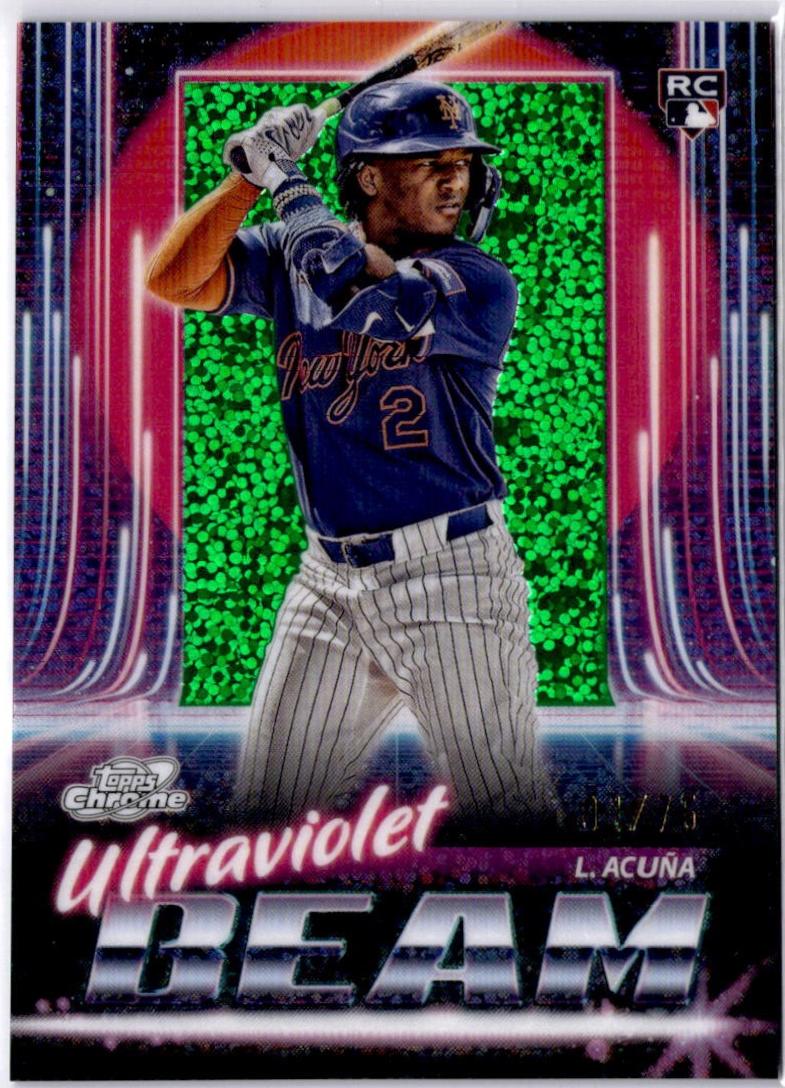 2025 Topps Cosmic Chrome Ultraviolet Beam Luisangel Acuna #UB-13 card