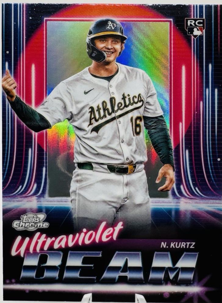 2025 Topps Cosmic Chrome Ultraviolet Beam Nick Kurtz #UB-5 card