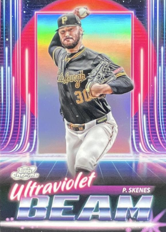 2025 Topps Cosmic Chrome Ultraviolet Beam Paul Skenes #UB-20 card