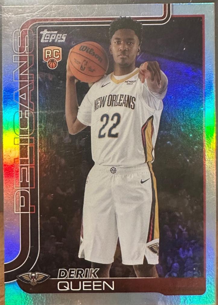 2025 Topps Derik Queen [Holo Platinum Foil] #213 card
