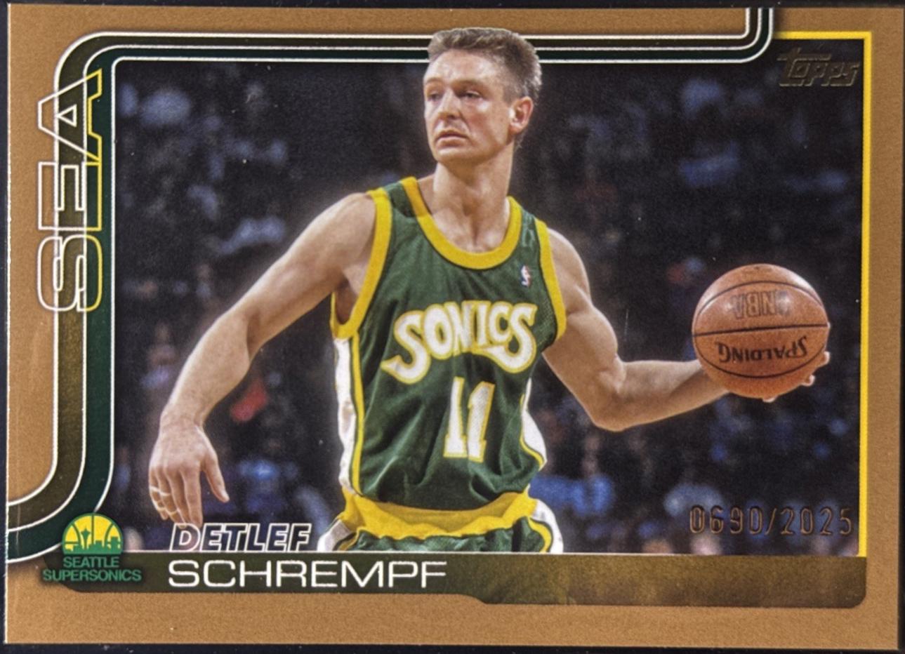 2025 Topps Detlef Schrempf [Gold] #270 card