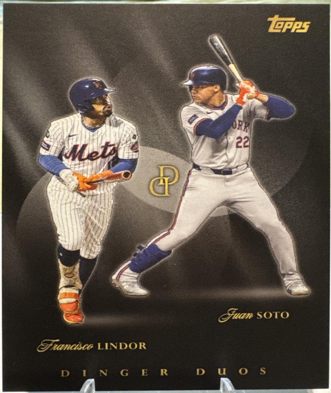 2025 Topps Dynamic Duals Dinger Duo Francisco Lindor / Juan Soto #DD-03 card