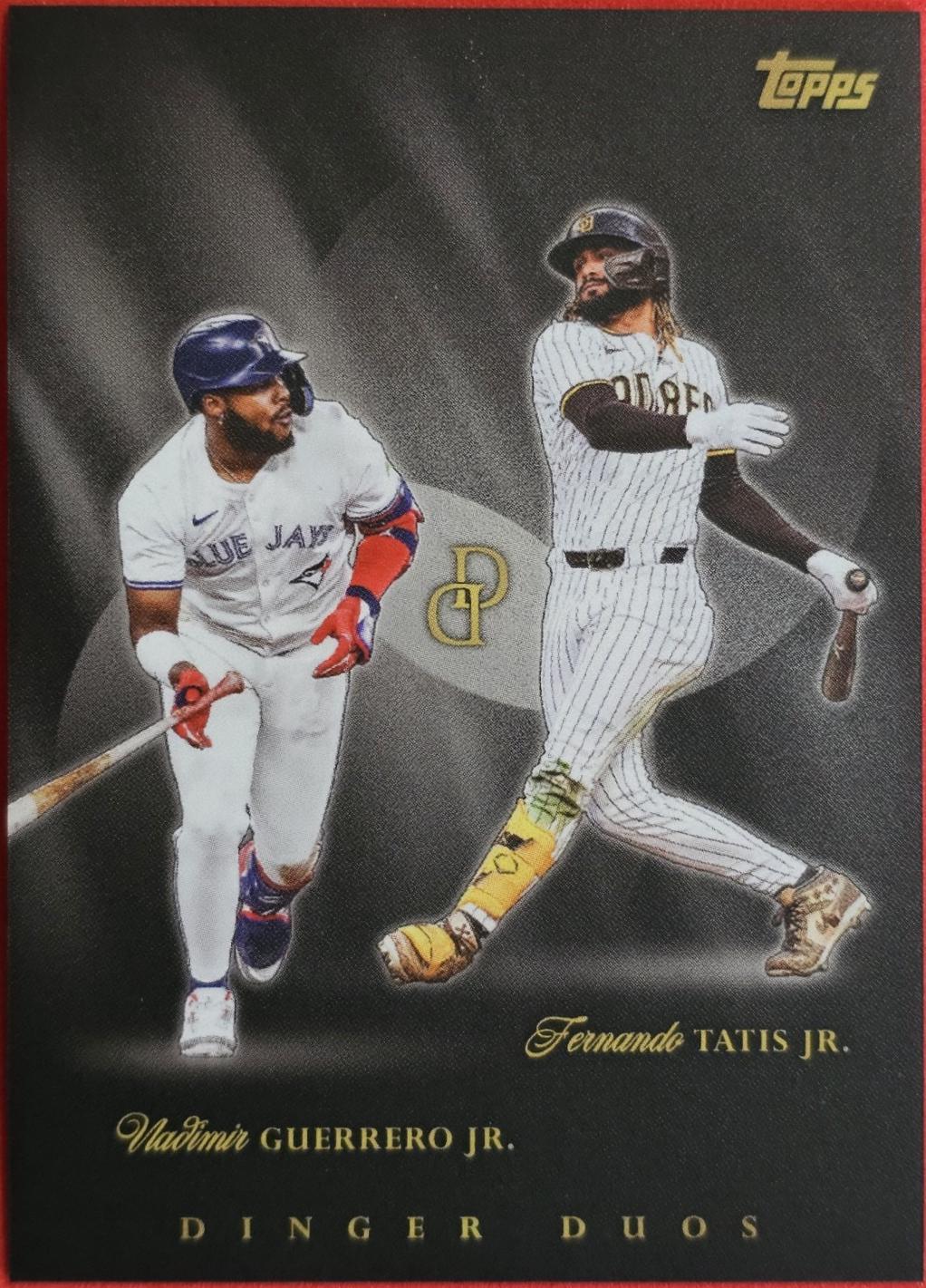 2025 Topps Dynamic Duals Dinger Duo Vladimir Guerrero Jr. / Fernando Tatis Jr. #DD-06 card