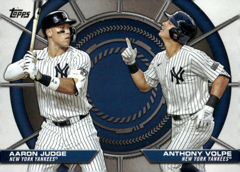2025 Topps Dynamic Duo Anthony Volpe / Aaron Judge #DD-4 card