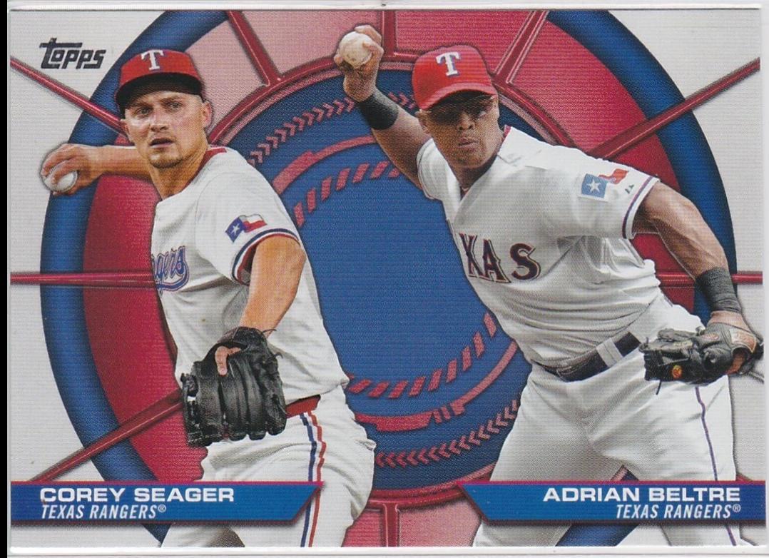 2025 Topps Dynamic Duo Corey Seager / Adrian Beltre #DD-10 card
