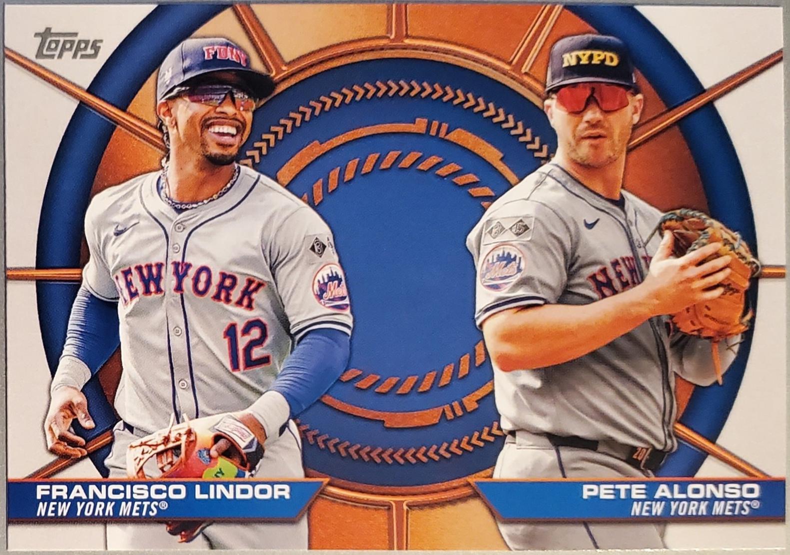 2025 Topps Dynamic Duo Francisco Lindor / Pete Alonso #DD-5 card