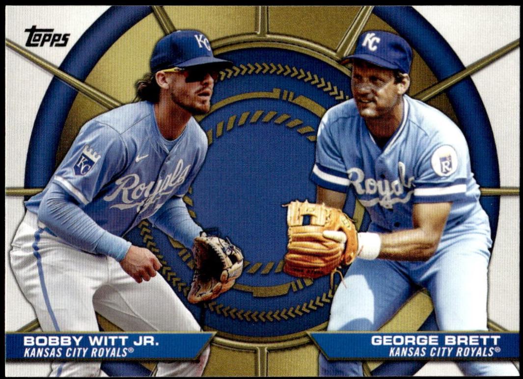 2025 Topps Dynamic Duo George Brett / Bobby Witt Jr. #DD-1 card