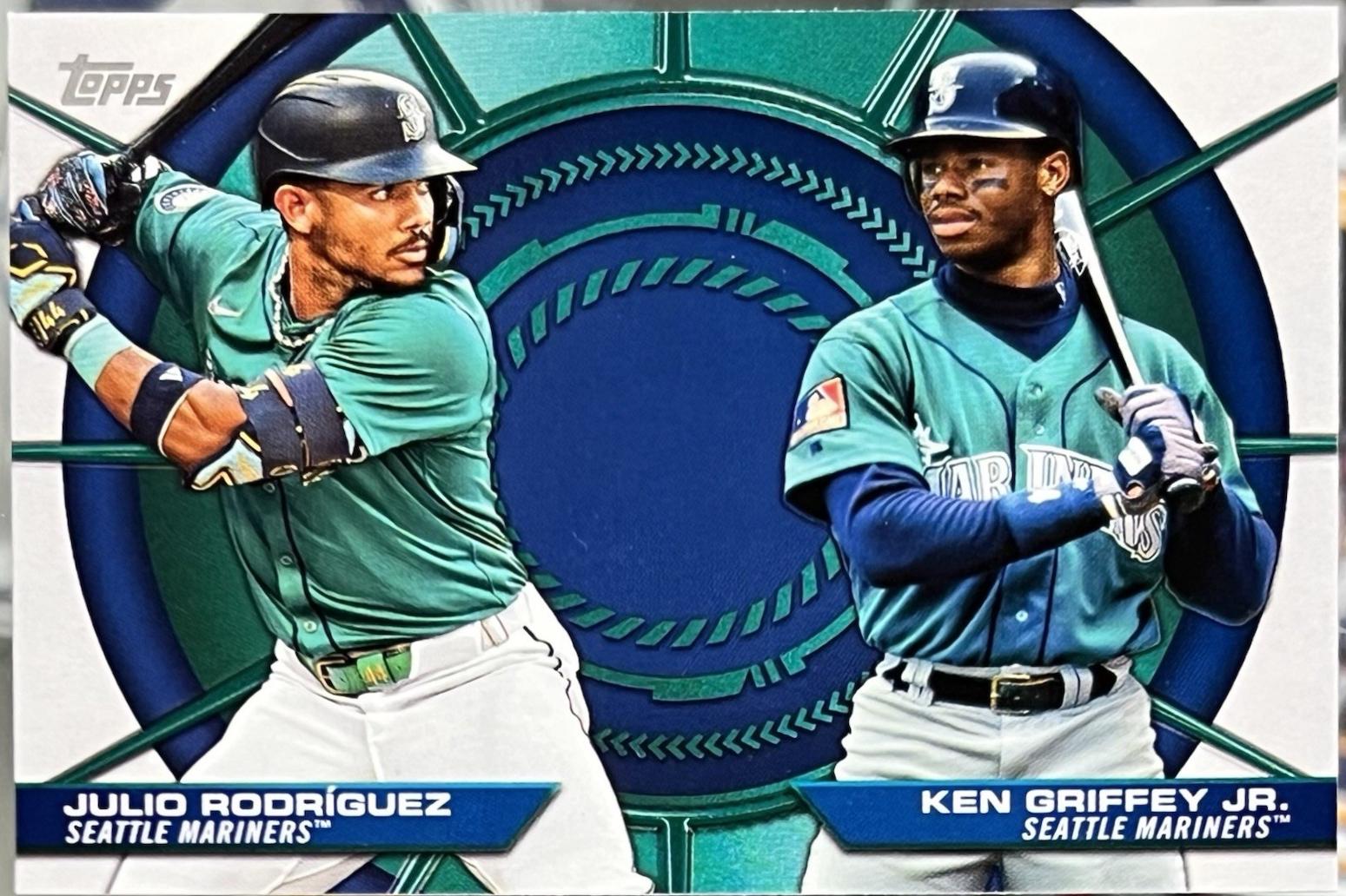 2025 Topps Dynamic Duo Ken Griffey Jr. / Julio Rodriguez #DD-19 card