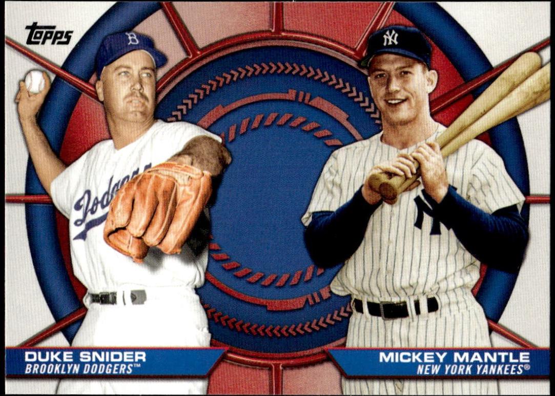 2025 Topps Dynamic Duo Mickey Mantle / Duke Snider #DD-13 card