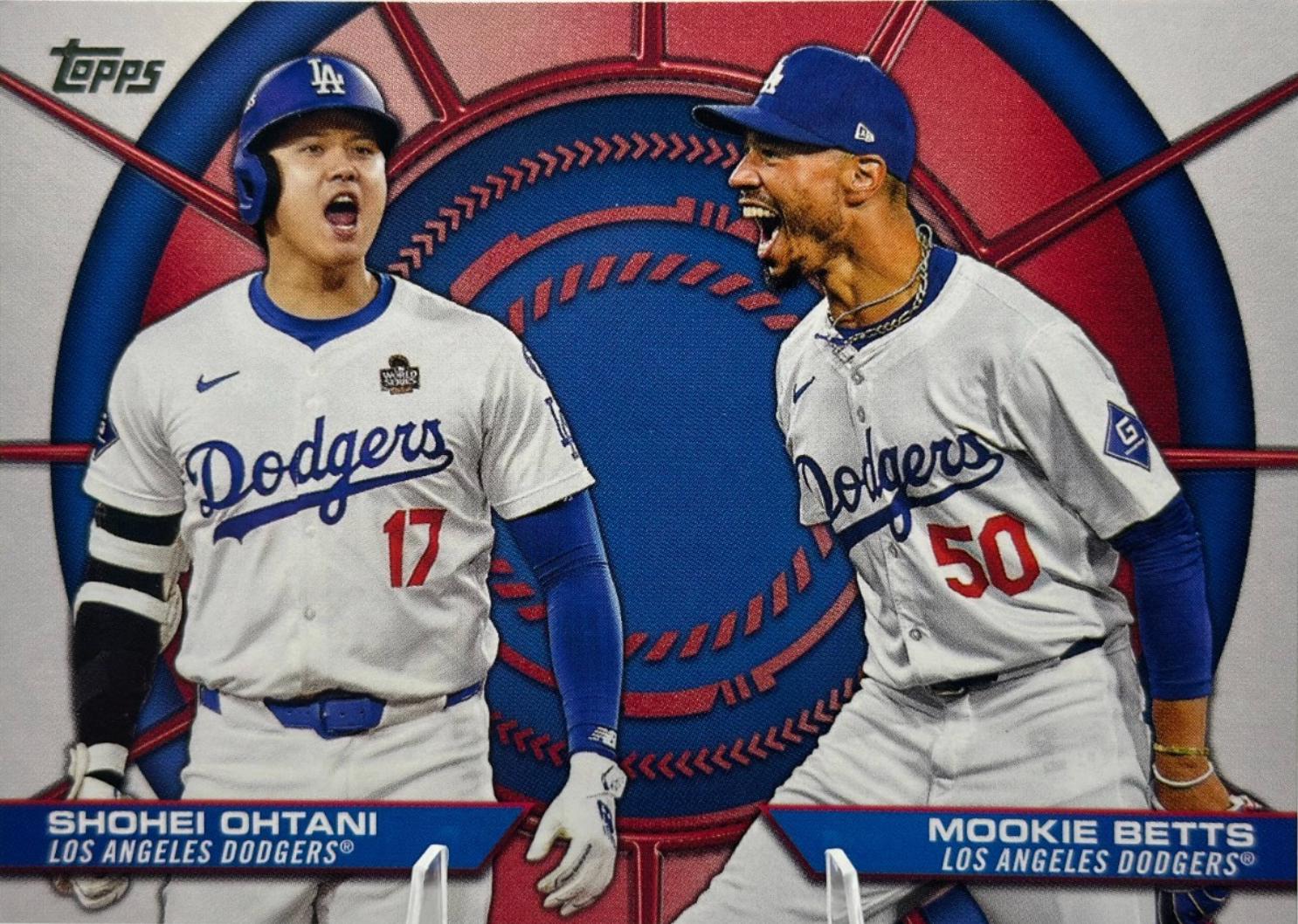 2025 Topps Dynamic Duo Mookie Betts / Shohei Ohtani #DD-2 card