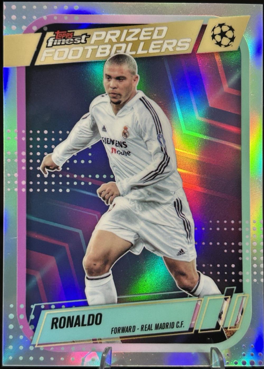 2025 Topps Finest UEFA Prized Footballers Ronaldo #PF-18 card