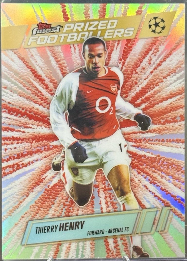 2025 Topps Finest UEFA Prized Footballers Thierry Henry [Fusion Variation] #PFF-3 card