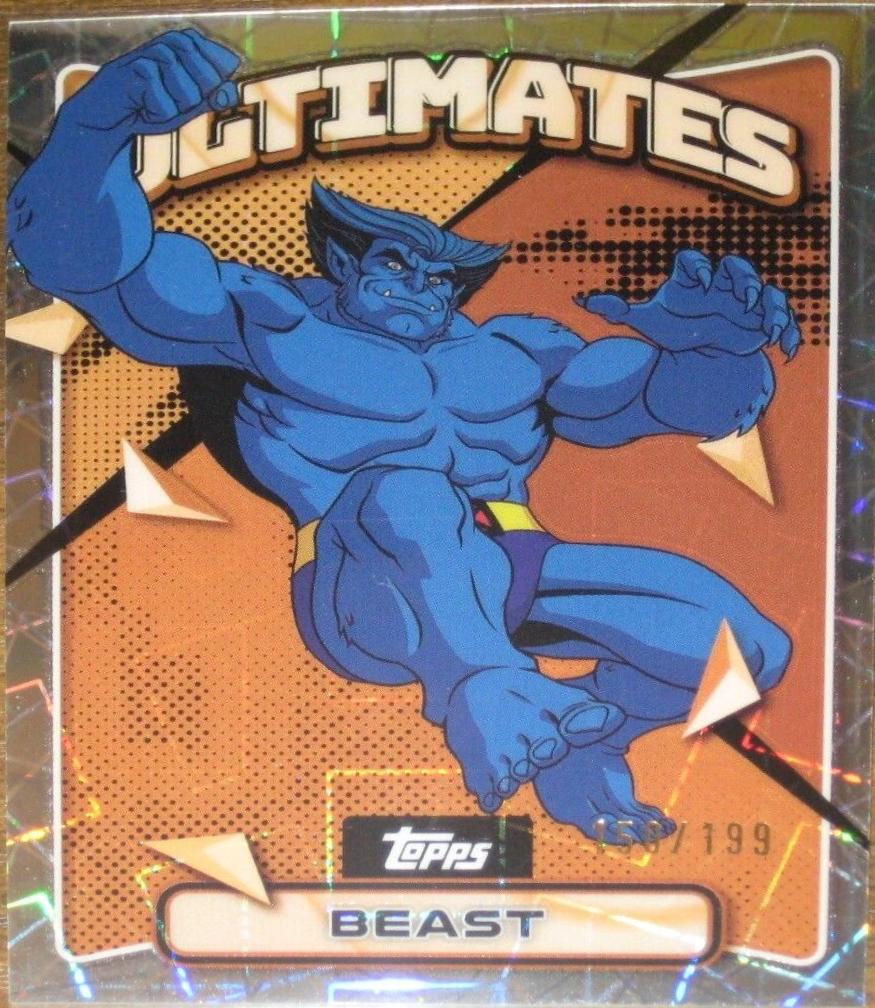 2025 Topps Finest X-Men '97 Beast [Laser Refractor] #5 card