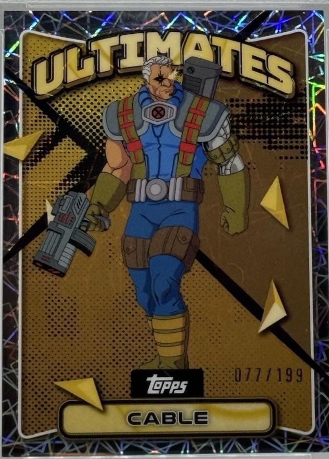 2025 Topps Finest X-Men '97 Cable [Laser Refractor] #80 card