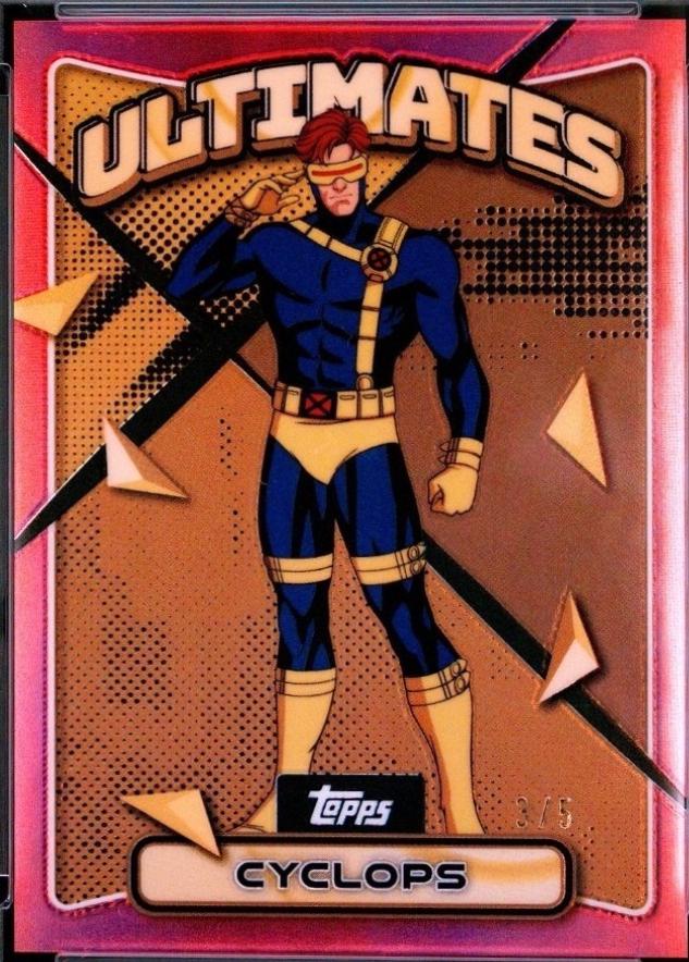2025 Topps Finest X-Men '97 Cyclops [Red Refractor] #78 card