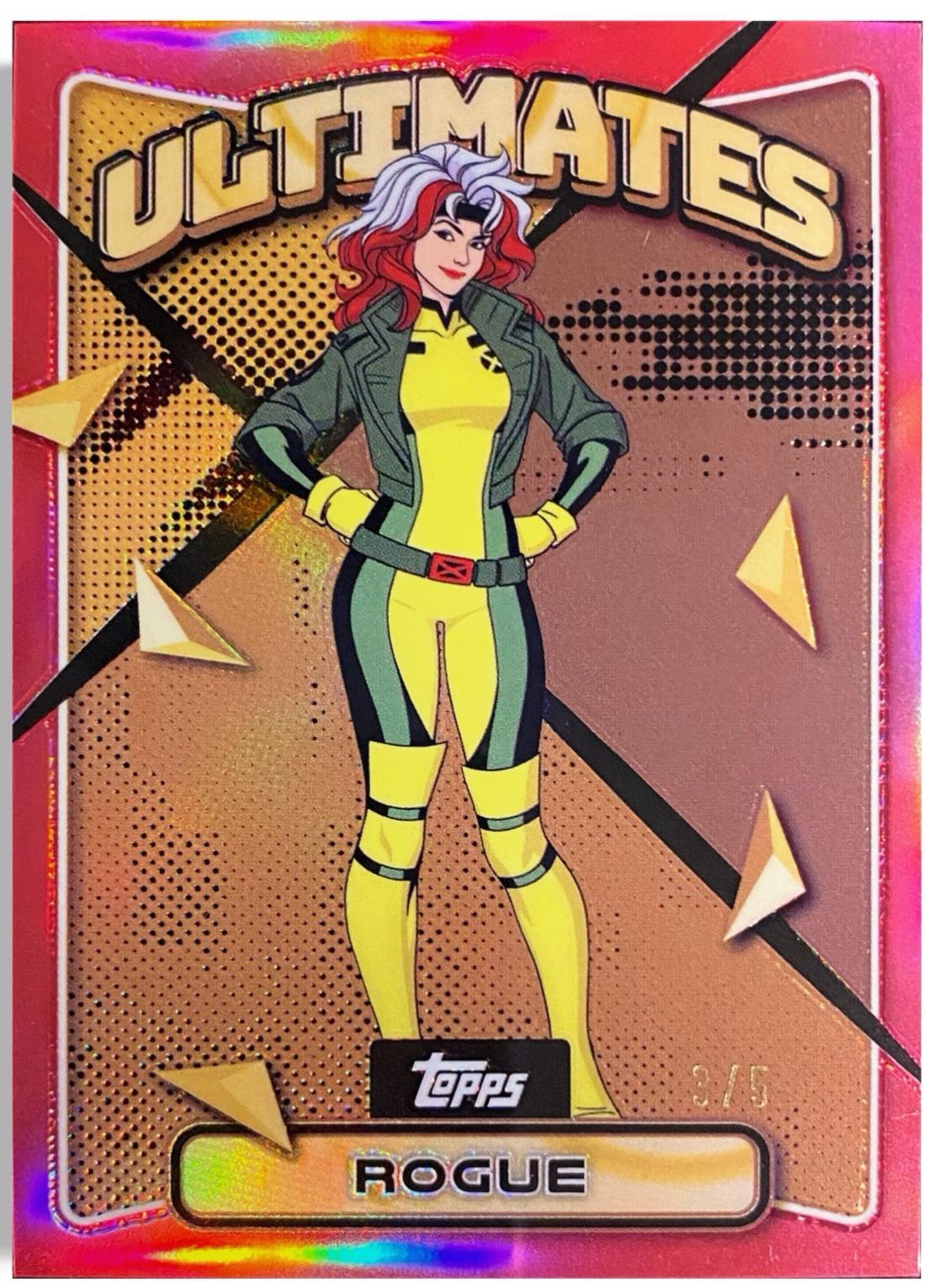 2025 Topps Finest X-Men '97 Rogue [Red Refractor] #76 card