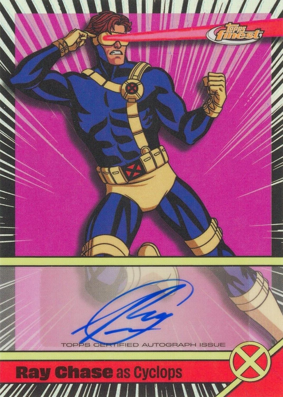 2025 Topps Finest X-Men '97 Voice Actor Autograph Variation Cyclops #VA-RC card