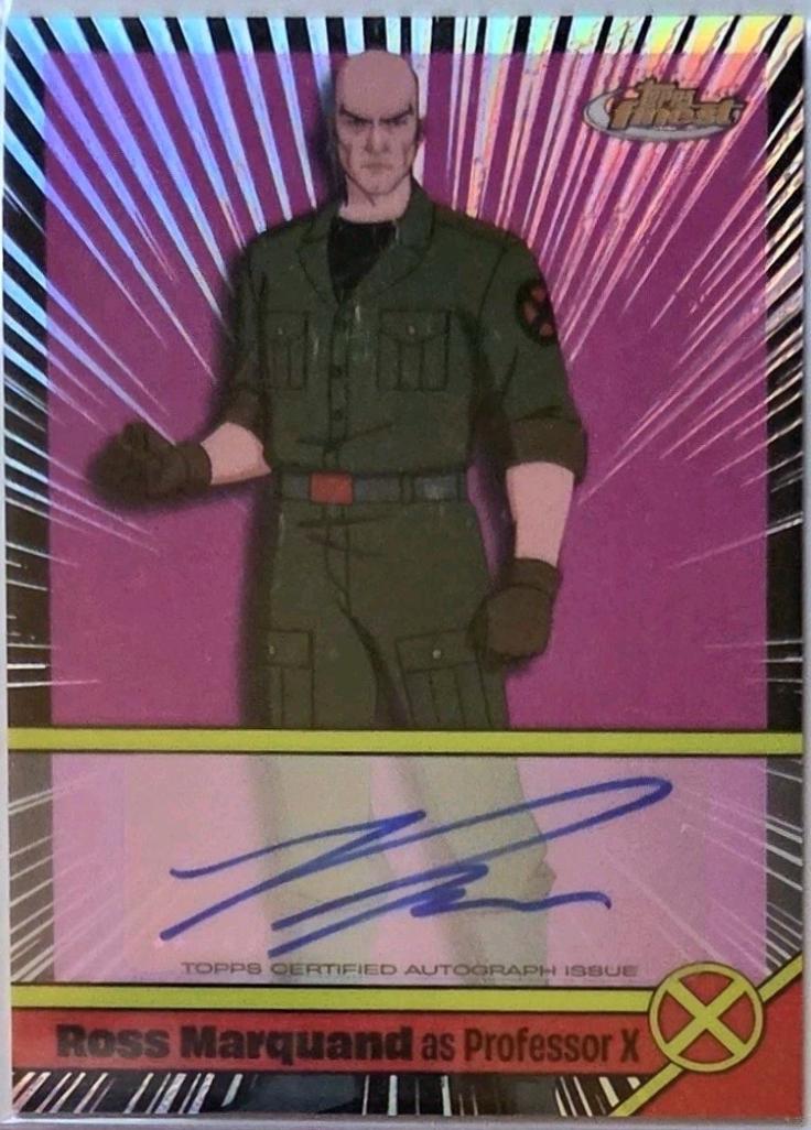 2025 Topps Finest X-Men '97 Voice Actor Autograph Variation Professor X #VA-RM card