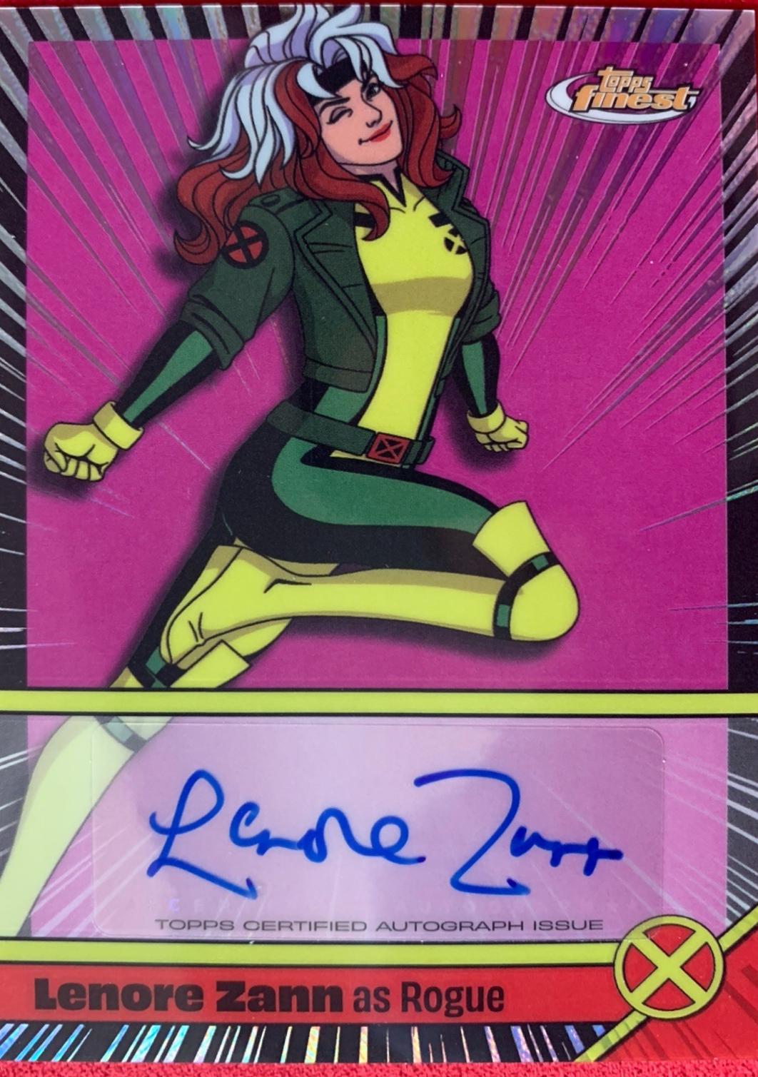 2025 Topps Finest X-Men '97 Voice Actor Autograph Variation Rogue #VA-LZ card