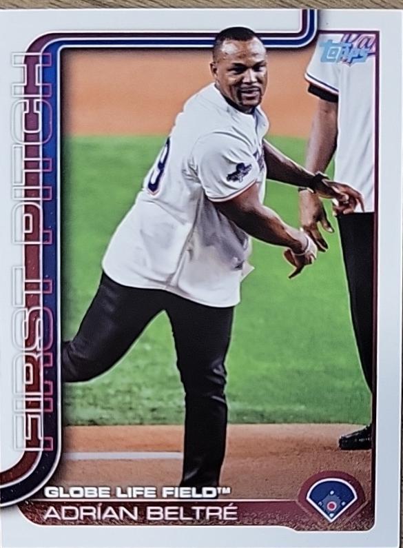 2025 Topps First Pitch Adrian Beltre #FP-8 card