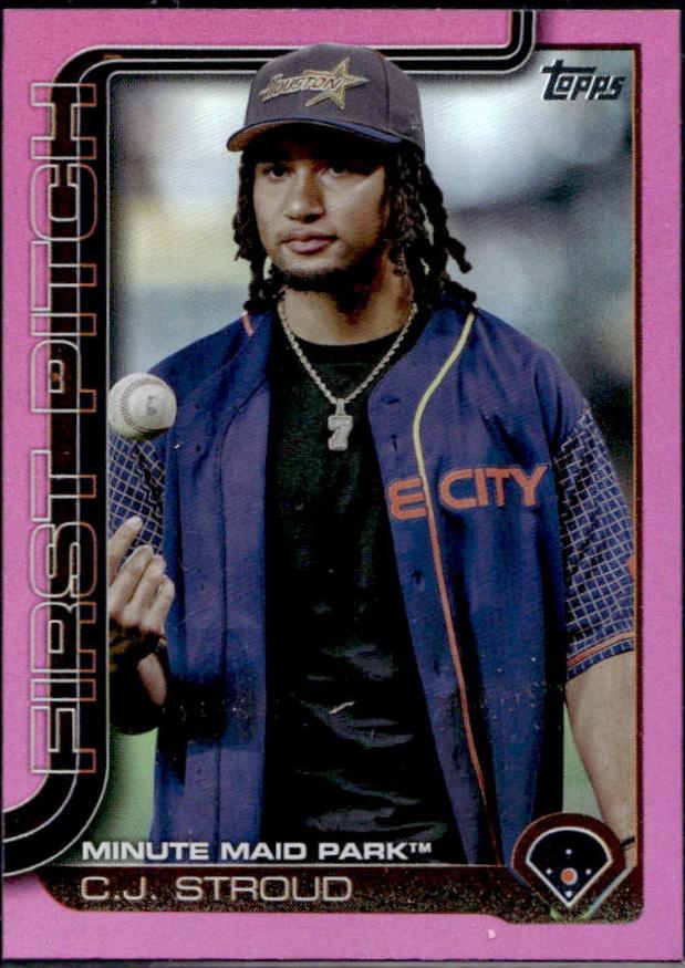 2025 Topps First Pitch C.J. Stroud [Pink] #FP-10 card