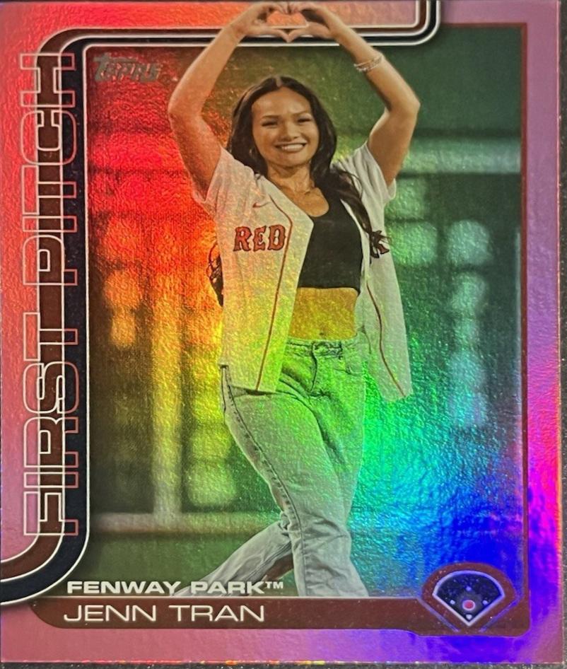 2025 Topps First Pitch Jenn Tran [Pink Foil] #FP2-4 card