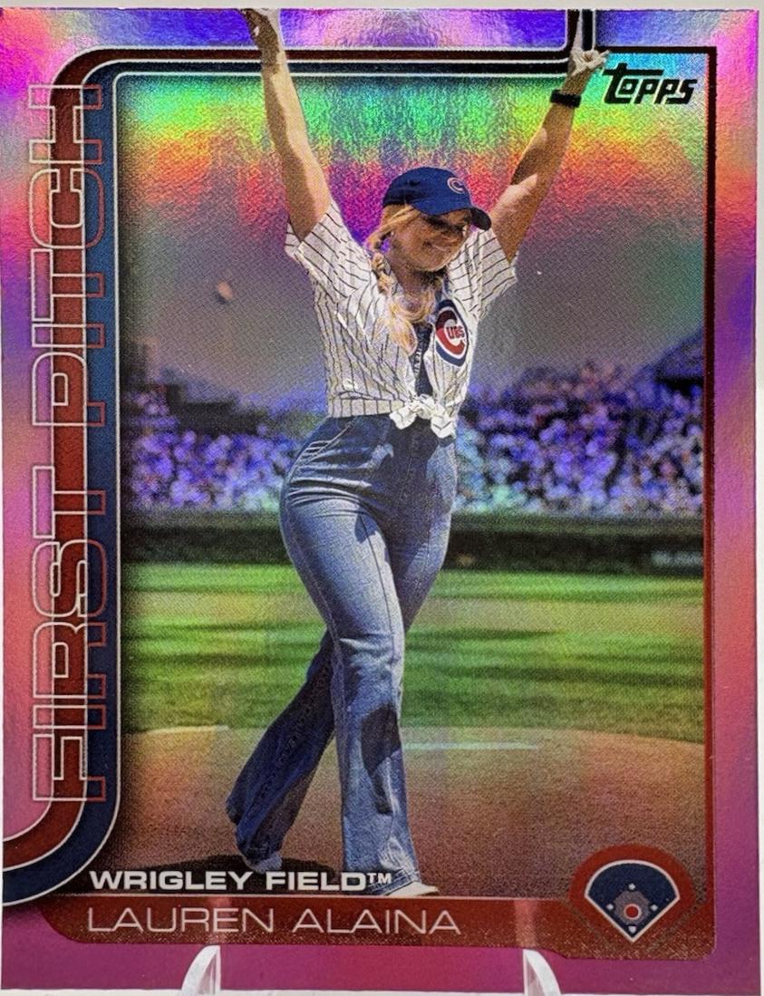 2025 Topps First Pitch Lauren Alaina [Pink] #FP-9 card