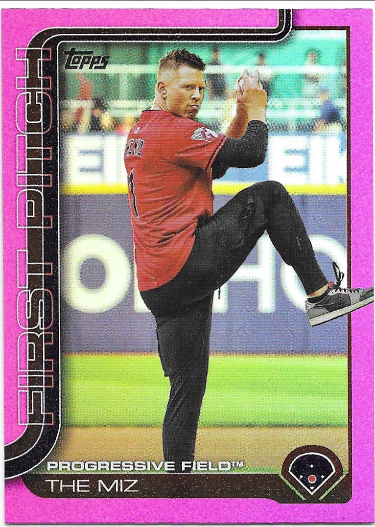 2025 Topps First Pitch The Miz [Pink Foil] #FP2-2 card