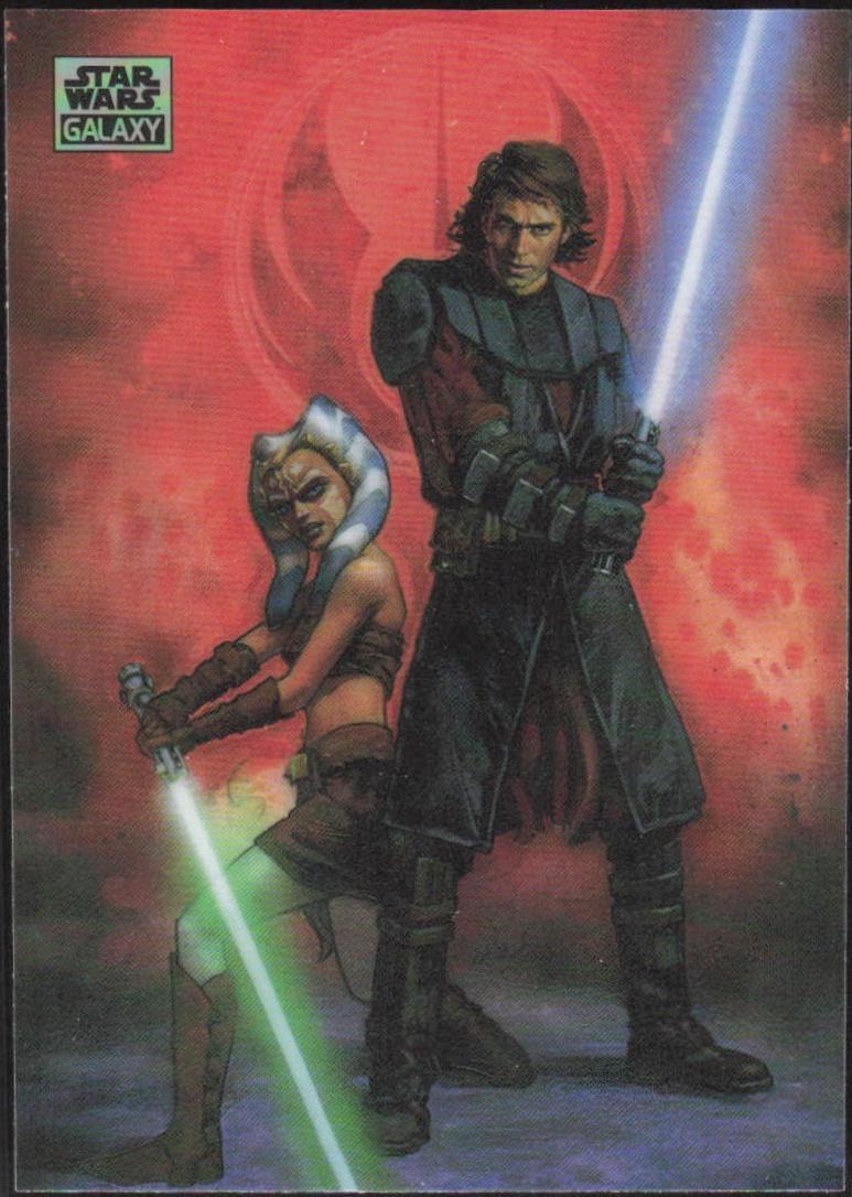 2025 Topps Galaxy Chrome Anakin and Ahsoka [Refractor] #71 card