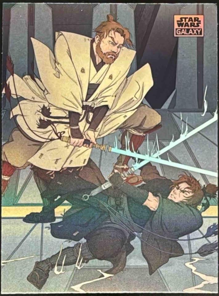 2025 Topps Galaxy Chrome Duel on Mustafar A Near-Fatal Strike #DOM-4 card