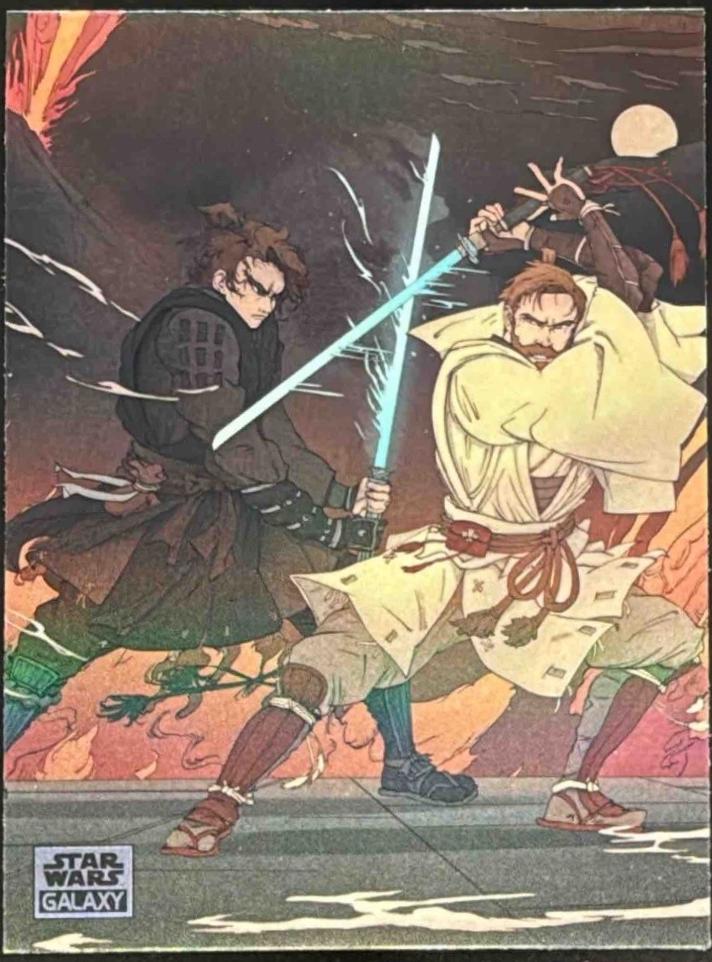 2025 Topps Galaxy Chrome Duel on Mustafar The Duel Begins #DOM-1 card