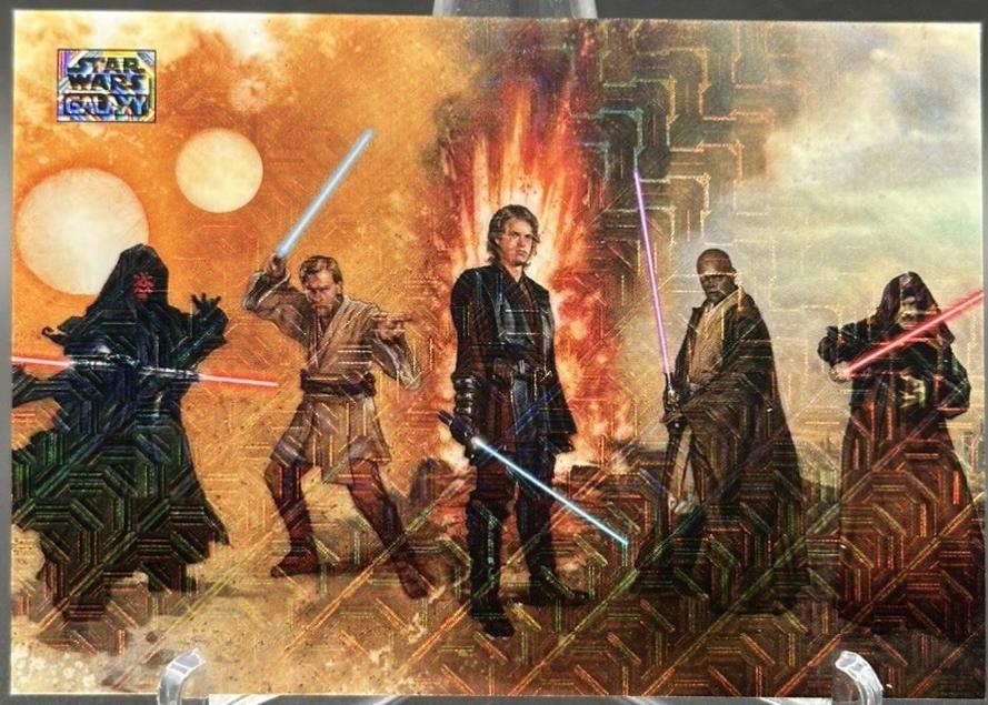 2025 Topps Galaxy Chrome Fall of the Jedi [Mojo Refractor] #68 card